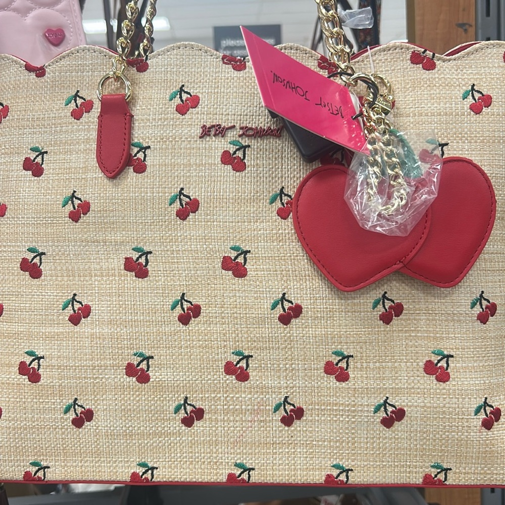 NEW Betsey Johnson Cherry Tote Crossbody